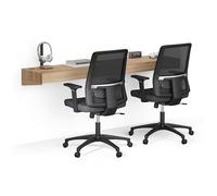 MOBILI FIVER, Escritorio de Pared Evolution 180x40, Madera Natural, con Cargador inalámbrico, Made In Italy
