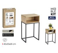Moblekit Mesita Auxiliar Met-Madera 40X30X68