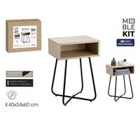 Moblekit Mesita Auxiliar Met-Madera 40x34x60