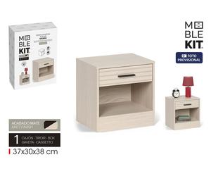 Moblekit Mesita de Noche Slat VIKEN con Cajón