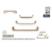 Moblekit Set de 3 Estantes Flotantes SVEN Oak