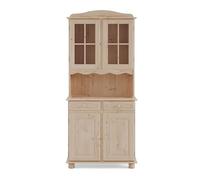 MOBLIT Alacena, realizada en Madera de Pino Macizo, Serie canet. Medidas 197x42 (altoxfondo). Diferentes Elementos a Juego. Traseras en MDF. (88 de Ancho, Sin barnizar)