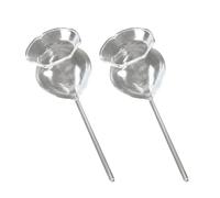 MOBUTOFU 2 Piezas Globos de Riego Automático para Plantas, Bulbos de Agua de Vidrio Plata, para Plantas en Maceta y Patio, Decoración del Hogar y Jardín, Riego Lento Automático
