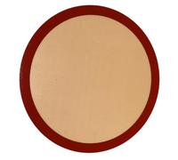 MOBUTOFU Bandeja Redonda de Silicona para Hornear Pizza de 25 CM, Antiadherente y Reutilizable, Apta para Microondas, Horno y Freidora de Aire Color Aleatorio