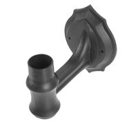 MOBUTOFU Base de Lámpara Portalámparas de Plástico, Soporte de Pared para Lámpara de Exterior, Base Negra para Luces Solares de Jardín, Accesorio para Casas y Salas de Estar