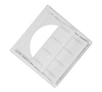 MOBUTOFU Cubierta de Ventilación de Secadora Exterior de Plástico Blanco Práctica y Fácil de Instalar para Ventilación de Pared en Celebración Verano