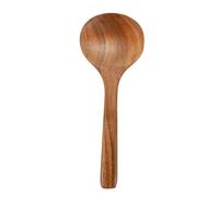 MOBUTOFU Cuchara de Madera para Cocina Mango Ergonómico, Pala de Madera Resistente que No Daña Sartenes, Adecuado para Uso en Casa y Hotel