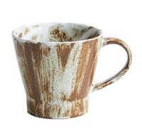 MOBUTOFU Elegante Taza de Cerámica Estilo Japonés Vintage para Desayuno y Café, Fácil de Limpiar Diseño Cómodo para Uso Diario en Hogar u Oficina