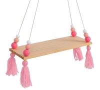 MOBUTOFU Estante de Pared de Madera Rosa Estilo Nórdico para Almacenaje