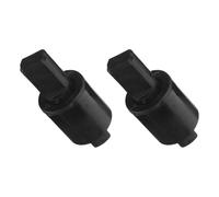 MOBUTOFU Kit de Amortiguadores de Bisagra para Asiento de Inodoro Inteligente, Cierre Suave y Silencioso, Plástico Negro, Instalación Rápida para Baño en Casa, 2 Piezas