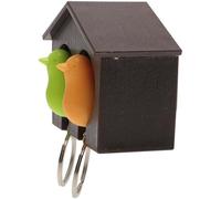 MOBUTOFU Llavero Creativo de Casa de Pájaros con Silbato, Fácil Instalación, Material Abs y Cinta Adhesiva Doble Cara, Adecuado para Organizar Llaves Hogar