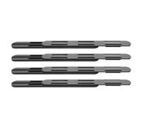 MOBUTOFU Rieles para Cajones de Cocina y Dormitorio de Plástico Negro Instalación Fácil y Organización Máxima, Paquete de 4 Piezas para Gabinetes y Cajas de Almacenamiento