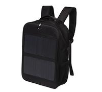 Mochila Solar HaloVerde, Mochila de energía Solar de 14 W con Puerto de Carga USB y diseño ergonómico Resistente a la Intemperie para Viajes