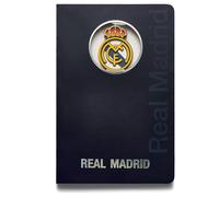 Mociworld - cuaderno real madrid con escudo en 3d - encuadernación co