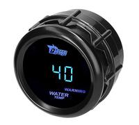 MOCNT Medidor Temperatura del Agua 2" 52mm Medidor Temperatura Agua del Coche Azul Luz Digital Celsius Temperatura Agua Indicador de Calibre Instrumentos Temperatura con Sensor