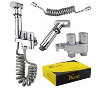 Mocrop Upgrade Grifo Bidet Para WC Kit Ducha Bidet Para Wc Para Lavabo con Manguera de 2m Duchas Higienicas para Bidet para Inodoro Ducha de Mano Purificadora