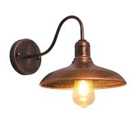 Moddeny Cuello de cisne al aire libre Granero Luz Bronce Vintage Luces de pared al aire libre Anti-óxido Impermeable Granja Aplique de pared 9.44 pulgadas Luz de pared de porche retro