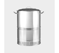 Moddeny Estufa colgante para barbacoa de carbón Herramientas para barbacoa de interior Barril de parrilla estofado de carbón comercial Patio exterior Pollo asado para el hogar Ostras Cocina para acamp
