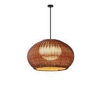 MODEBHD Lámpara Colgante De Ratán De Bambú Para Exteriores, Lámpara Colgante De Ratán Tejida Creativa, Luz De Gota Tejida De Mimbre, Luces Colgantes De Ratán Modernas, Araña Tejida A Mano, Para Cocina
