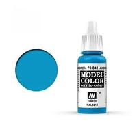 Vallejo Model Color Pintura Acrílica Azul (Andrea Blue) Acabado Mate, 18 ml. Autonivelante y Sistema BSL para Modelismo y Figuras