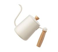 Modern 304 - Tetera de acero inoxidable 304 con capacidad de 600 ml con mango de madera para goteo preciso, hervidor de café Brewi Baristas