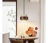 Modern Stone Pendant Light Adjustable Suspension E26 Base For Dining Room