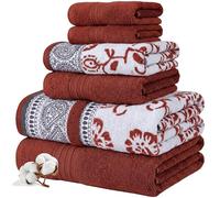 Modern Threads Juego de 6 Piezas: 2 Toallas de Baño, 2 Toallas de Mano, 2 Toallas