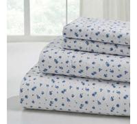 Modern Threads Sábanas de Microfibra Suave y Sedosa, sin Arrugas, lujosas sábanas de Microfibra Que Incluyen sábana encimera, sábana Bajera con Bolsillos Profundos y Fundas de Almohada, Color Azul