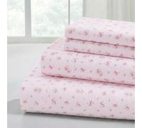 Modern Threads Silky Soft and Wrinkle Free Luxurious Microfiber Bed Sheets Juego de sábanas con Estampado de Rosas, Microfibra de poliéster, ^^, Plein, 4