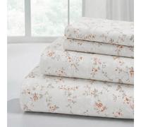Modern Threads Silky Soft Microfiber and Wrinkle Free Sheets - Luxurious Microfiber Bed Sheets Includes Flat Sheet, Fitted Sheet with Deep Pockets, & Pillowcases Kashmir Rose Clay, Twin