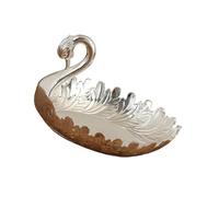 Moderno plato metálico para frutos secos con revestimiento artístico, perfecto para entretener a invitados y reuniones familiares, elegante aleación de Zn, chapado en oro, decoración de aperitivos