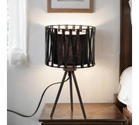 Moderno Tischleuchte Negro Metal 35cm Alto Lund Tres Patas Lámpara Salón