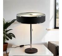 Moderno Tischleuchte Redondo Ø35cm H: 47cm Metal Blendarm En Grafito Lámpara