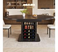 MODFU: Cama plegable con espacio de almacenamiento extraíble, mesa de cocina con estantes extraíbles, portavasos, patas de metal y pomos, color