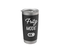 Modo Fritz Activado Nombre Gracioso Vaso térmico de acero inoxidable de doble pared