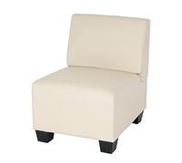 Modular Sillón sin reposabrazos, Parte Central Lyon, Sillas Piel sintética ~ Crema