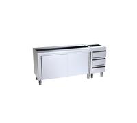 Módulo 1800x700x850 con puertas y buc de cajones derecha