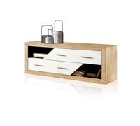 Módulo bajo nuka 2 cajones cambria - blanco 130 x 50 x 41,4 cm