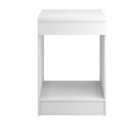 Módulo bajo uno de 60cm para horno blanco mate