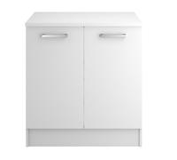 Módulo bajo uno de 80cm 2 puertas blanco mate