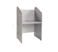 Módulo Callcenter Individual Rocada 84x132x65cm Estructura de Aluminio Tablero Gris