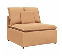 Módulo Central De Sofá Modular Con Cojines, Color Beige, 100 Cm Vidaxl