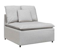 Módulo Central De Sofá Modular Con Cojines, Color Gris Nube, 100 Cm Vidaxl