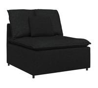 Módulo Central De Sofá Modular Con Cojines, Color Negro, 100 Cm Vidaxl