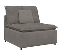 Módulo Central De Sofá Modular Con Cojines, Gris Claro, 100 Cm Vidaxl