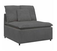 Módulo Central De Sofá Modular Con Cojines, Gris Oscuro, 100 Cm Vidaxl