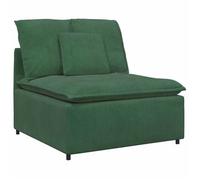 Módulo Central De Sofá Modular Con Cojines, Verde Oscuro, 100 Cm Vidaxl
