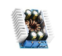 Módulo Convertidor DC-DC Automático Elevador/Reductor 5-30V a 1.25-30V 10A con Doble Disipador de Calor para Fuente de Alimentación Ajustable y Proyectos Electrónicos