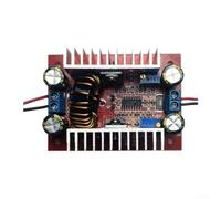 Módulo convertidor de impulso 8.5v a 66v Regulador de voltaje ajustable 12a alta corriente para panel solar para sistema de batería Color rojo con para agujeros M3 (A)