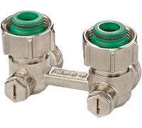 Módulo de conexión lateral, de doble tubo, de 50 mm, para radiadores con válvulas integradas, para sistemas de calefacción